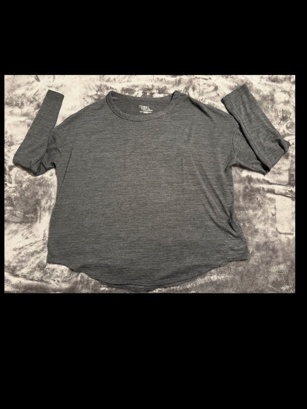 Time and Tru women’s Charcoal Crew Neck Short Sleeve Tee